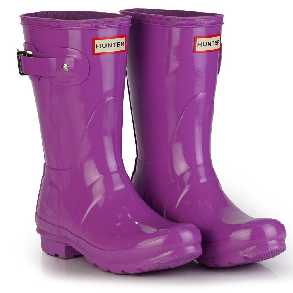 5W - [NEW] Women's Hunter Original Short Gloss Waterproof Rain Boot WFS2000RGL‎